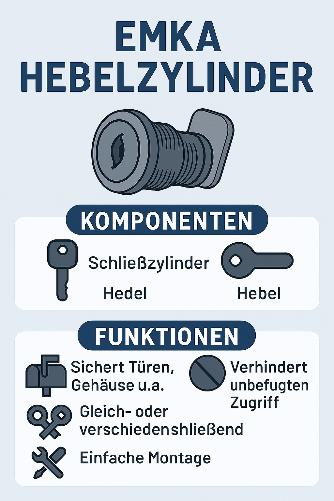 Infografik EMKA Hebelzylinder Infografik EMKA Hebelzylinder